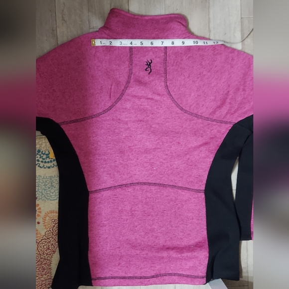 NWT Browning Hyacinth Zip-Up Fleece Sweater ☆Women's Size Large Pink Outdoor Top - Picture 9 of 10